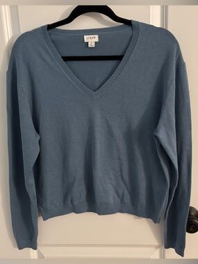 J. Crew Factory V-Neck Cropped Sweater
